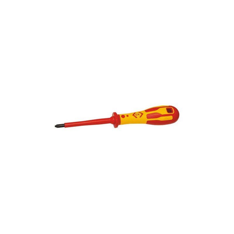 1 pcs - CK Phillips Insulated Screwdriver, PH1 Tip, 80 mm Blade, VDE/1000V, 187 mm Overall
