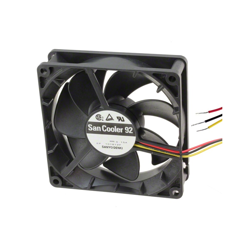 1 pcs : 9A0912S401 - FAN AXIAL 92X25MM 12VDC WIRE