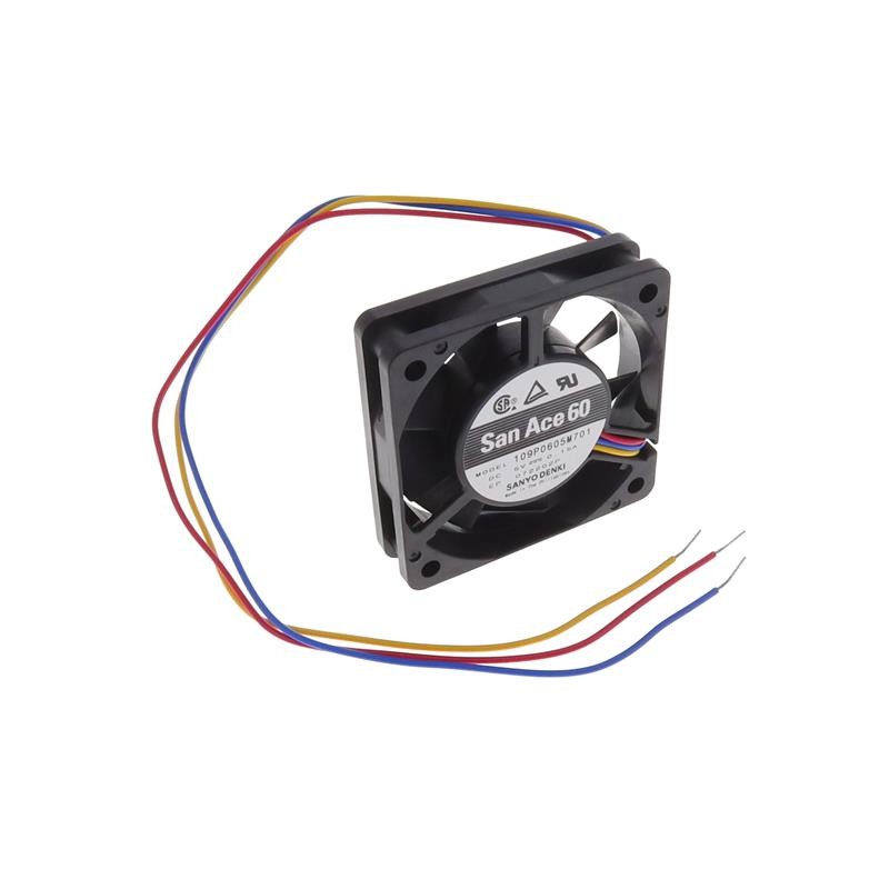 1 pcs : 109P0605M701 - FAN AXIAL 60X15MM BALL 5VDC WIRE