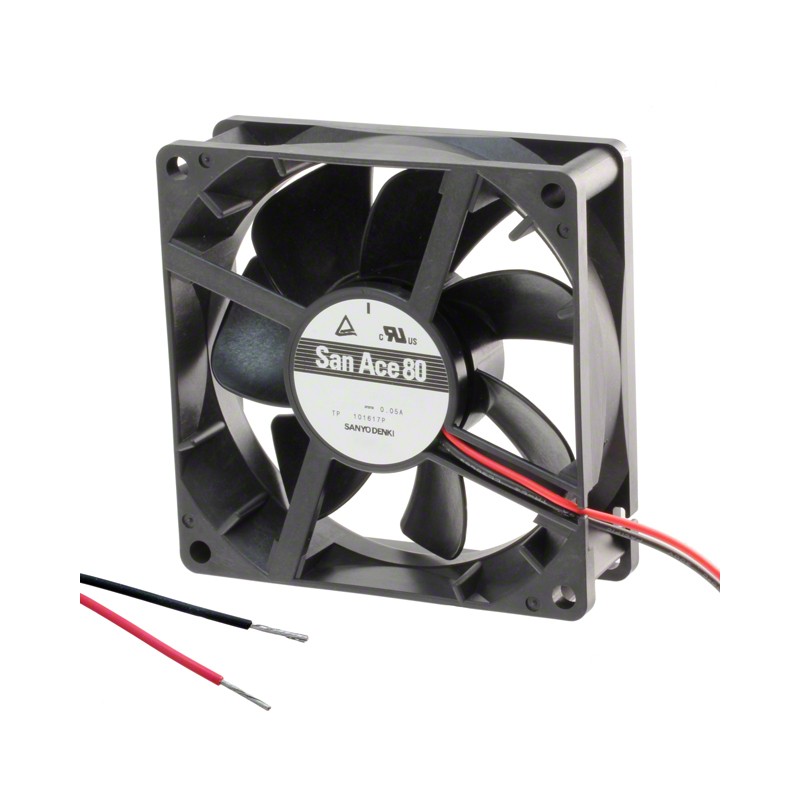 1 pcs : 9S0812L4021 - FAN AXIAL 80X25MM 12VDC WIRE