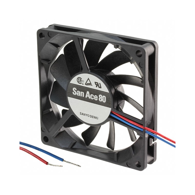 1 pcs : 109P0805M702 - FAN AXIAL 80X15MM BALL 5VDC WIRE