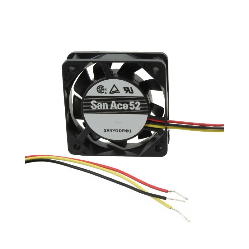 1 pcs : 109P0512A701 - FAN AXIAL 52X15MM 12VDC WIRE