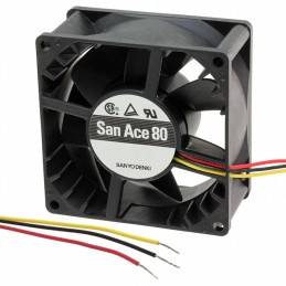 1 pcs : 9S0824M4011 - FAN AXIAL 80X25MM 24VDC WIRE