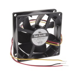 1 pcs : 9S0812H4011 - FAN AXIAL 80X25MM 12VDC WIRE