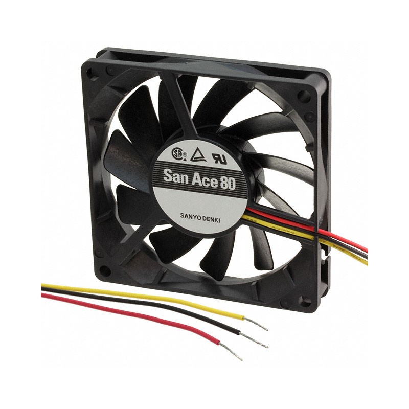 1 pcs : 109P0812H602 - FAN AXIAL 80X20MM 12VDC WIRE