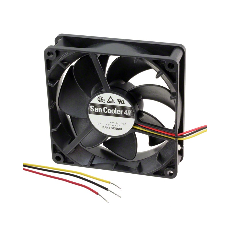 1 pcs : 109P0412B301 - FAN AXIAL 40X28MM 12VDC WIRE
