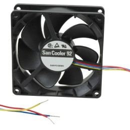1 pcs : 9A0924L4D011 - FAN AXIAL 92X25MM 24VDC WIRE