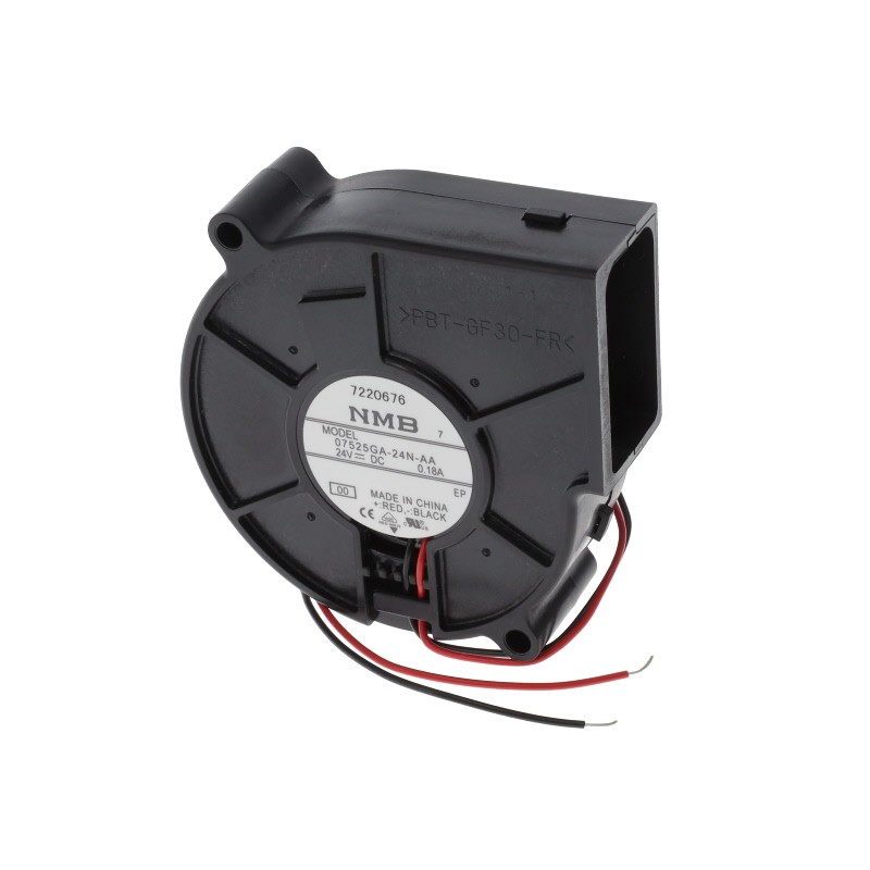 1 pcs : 07525GA-24N-AA-00 - FAN BLOWER 75.7X25MM 24VDC WIRE