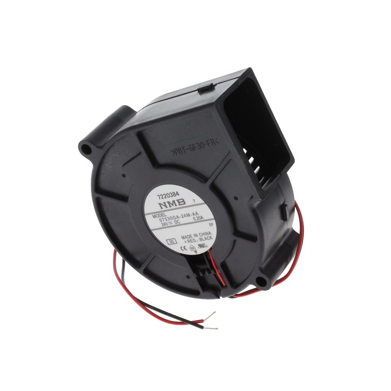 1 pcs : 07530GA-24M-AA-00 - FAN BLOWER 75.7X30MM 24VDC WIRE