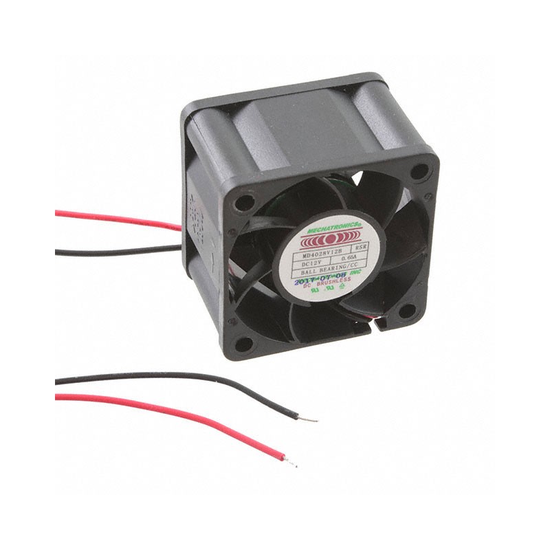 1 pcs : MD4028V12B-RSR-CC - FAN AXIAL 40X28MM 12VDC WIRE