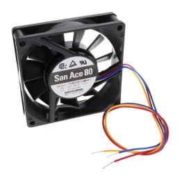 1 pcs : 109P0812M601 - FAN AXIAL 80X20MM 12VDC WIRE