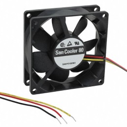 1 pcs : 9A0824H4011 - FAN AXIAL 80X25MM 24VDC WIRE
