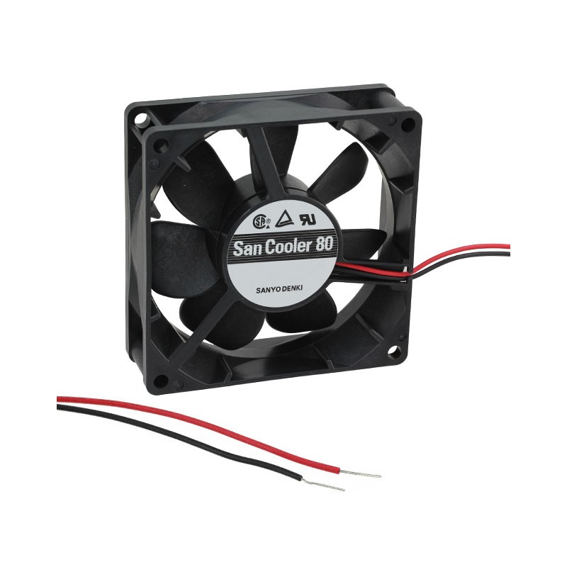 1 pcs : 9A0812S402 - FAN AXIAL 80X25MM 12VDC WIRE