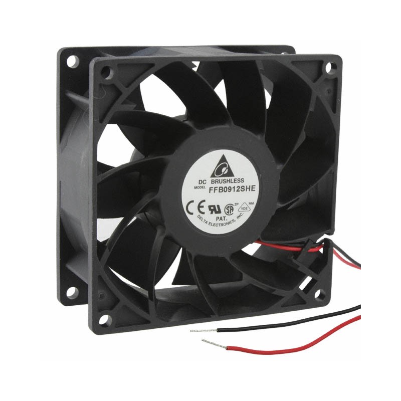 1 pcs : FFB0912SHE - FAN AXIAL 92X38MM 12VDC WIRE