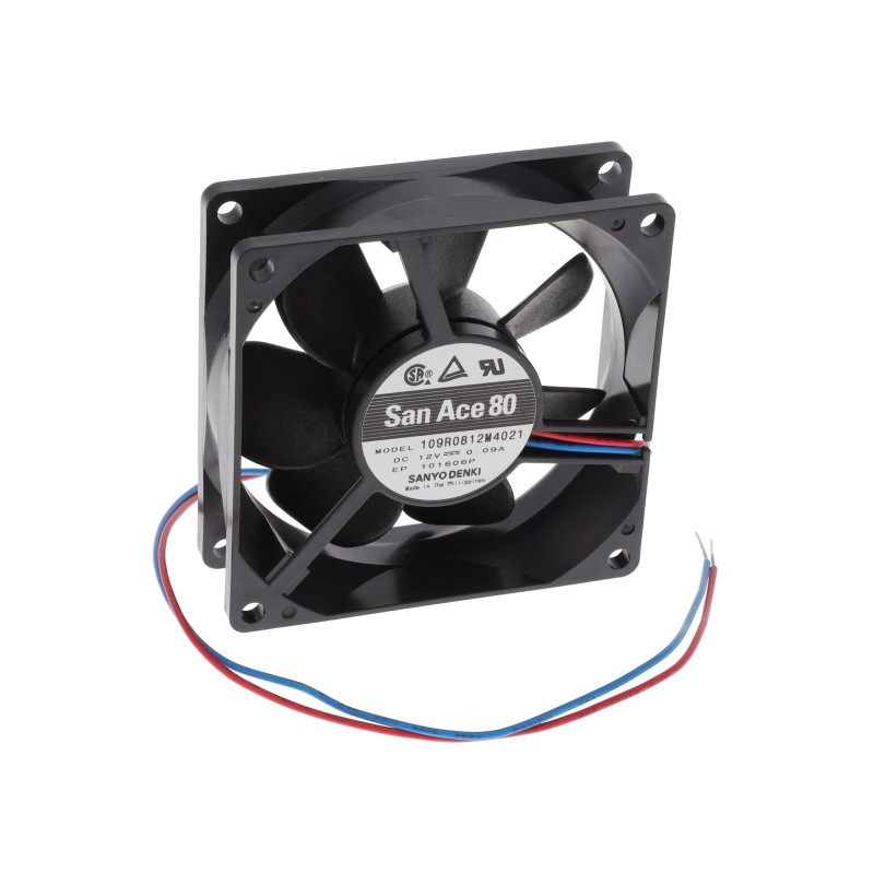 1 pcs : 109R0812M4021 - FAN AXIAL 80X25MM 12VDC WIRE
