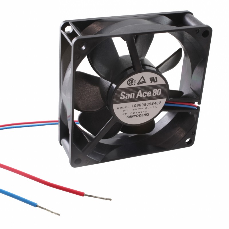 1 pcs : 109R0805M402 - FAN AXIAL 80X25MM BALL 5VDC WIRE