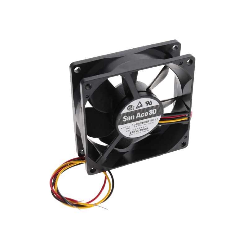 1 pcs : 109R0805F4011 - FAN AXIAL 80X25MM BALL 5VDC WIRE
