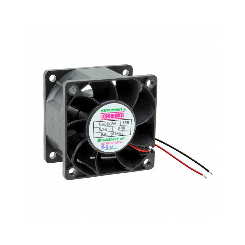 1 pcs : ME6038U24B-FSR - FAN AXIAL 60X38MM 24VDC WIRE