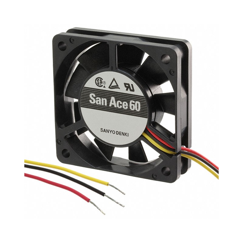 1 pcs : 109R0624D4011 - FAN AXIAL 60X25MM 24VDC WIRE