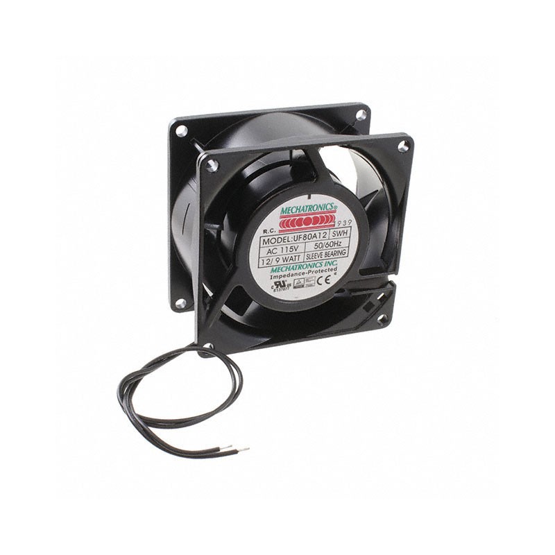 1 pcs : UF80A12-SWHR - FAN AXIAL 80X38MM 115VAC WIRE