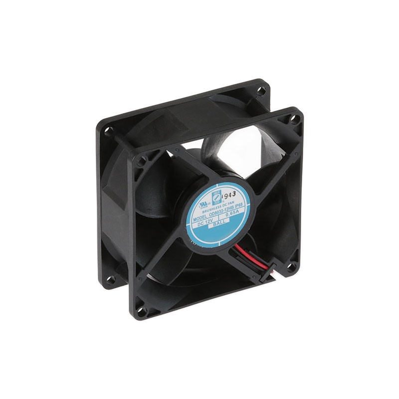 1 pcs : OD8032-12HBIP68 - FAN AXIAL 80X32MM 12VDC WIRE