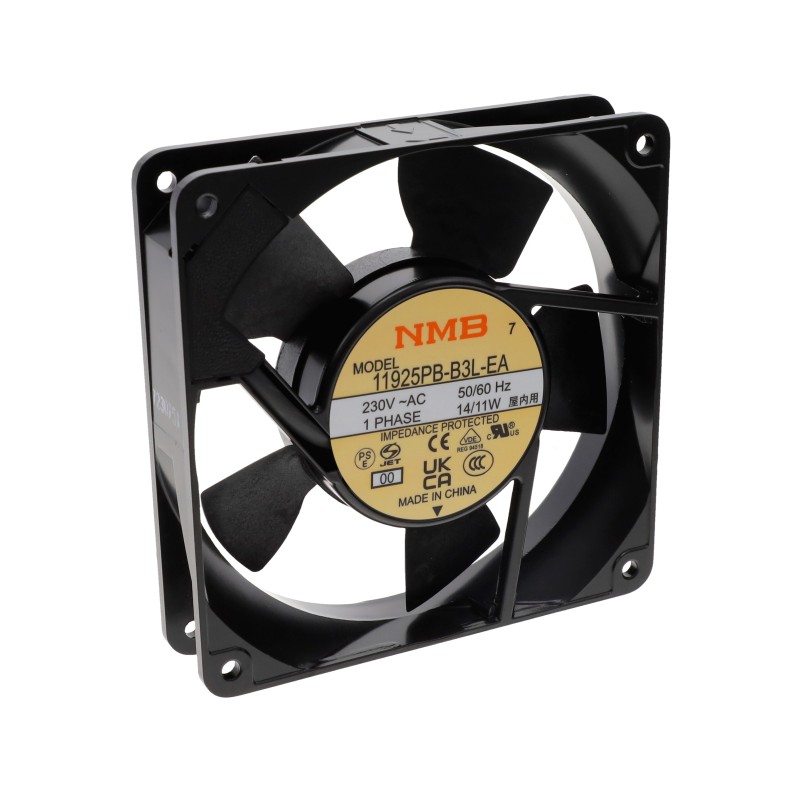 1 pcs : 11925PB-B3L-EA-00 - FAN 119MM X 25MM 230VAC TERMINAL