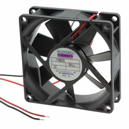 1 pcs : F8025E24B-FHR-EM3-L19 - FAN AXIAL 80X25MM 24VDC WIRE