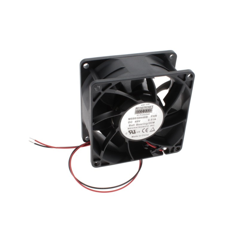 1 pcs : MS8038H48B-FHR-2EM - FAN AXIAL 80X38MM 48VDC WIRE