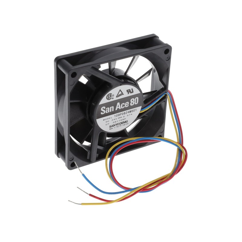 1 pcs : 109P0824M601 - FAN AXIAL 80X20MM 24VDC WIRE