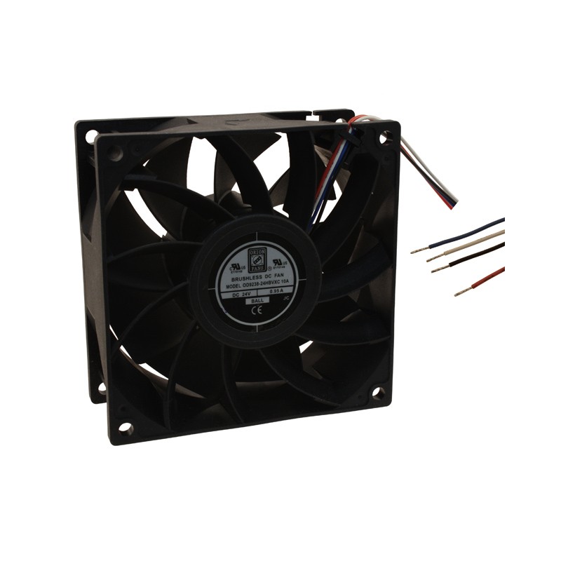 1 pcs : OD9238-24HBVXC10A - FAN AXIAL 92.5X38MM 24VDC WIRE