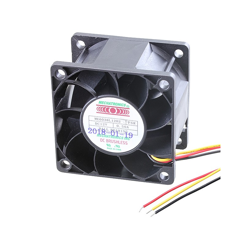 1 pcs : ME6038L12B2-FSR - FAN AXIAL 60X38MM 12VDC WIRE