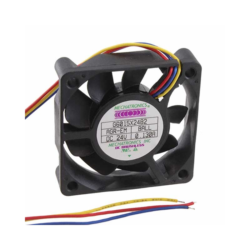 1 pcs : G6015X24B2-AGR-EM - FAN AXIAL 60X15.3MM 24VDC WIRE