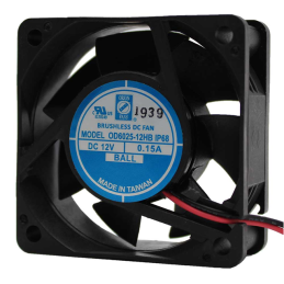 1 pcs : OD6025-12HBIP68 - FAN AXIAL 60X25MM 12VDC WIRE