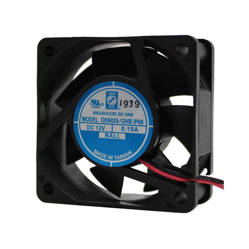 1 pcs : OD6025-12HBIP68 - FAN AXIAL 60X25MM 12VDC WIRE
