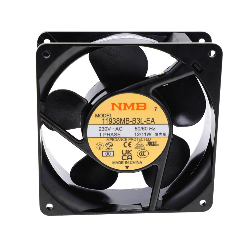 1 pcs : 11938MB-B3L-EA-00 - FAN 119MM X 38MM 230VAC TERMINAL