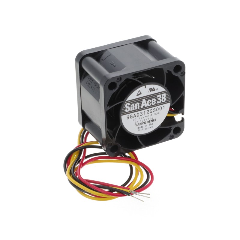 1 pcs : 9GA0312G3001 - FAN AXIAL 38X28MM 12VDC WIRE