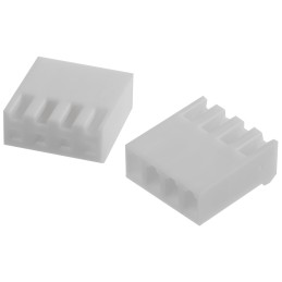 10 pcs - TE Connectivity, SL-156 Female Connector Housing, 3.96mm Pitch, 4 Way, 1 Row