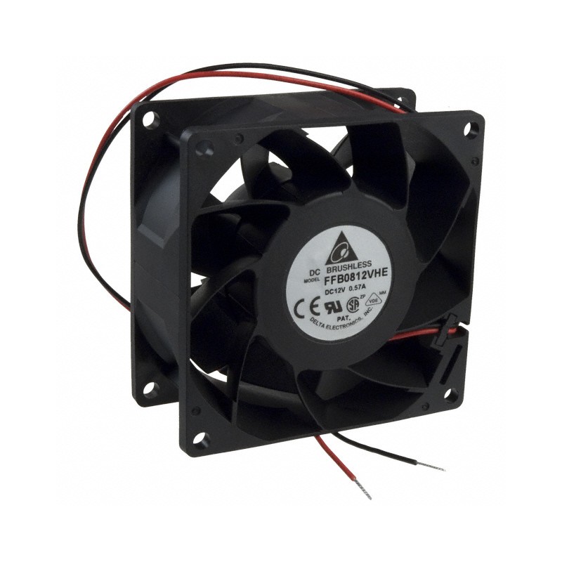 1 pcs : FFB0812VHE - FAN AXIAL 80X38MM 12VDC WIRE