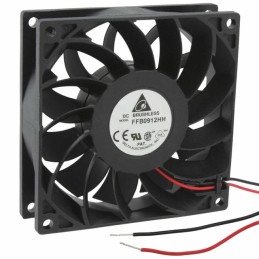 1 pcs : FFB0912HH - FAN AXIAL 92X25.4MM 12VDC WIRE
