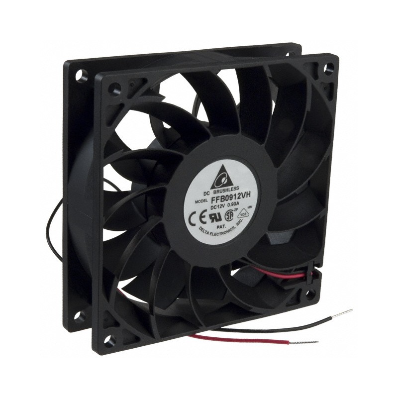1 pcs : FFB0912VH - FAN AXIAL 92X25.4MM 12VDC WIRE