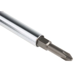 1 pcs - RS PRO Phillips, Slotted Bit Holder Screwdriver, 3/16 in, 9/32 in, PH1, PH2 Tip, 185 mm Overall