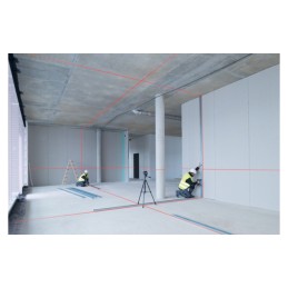 1 pcs - Bosch GLL 3-80, 630 - 650nm Red, 3 Line Line laser