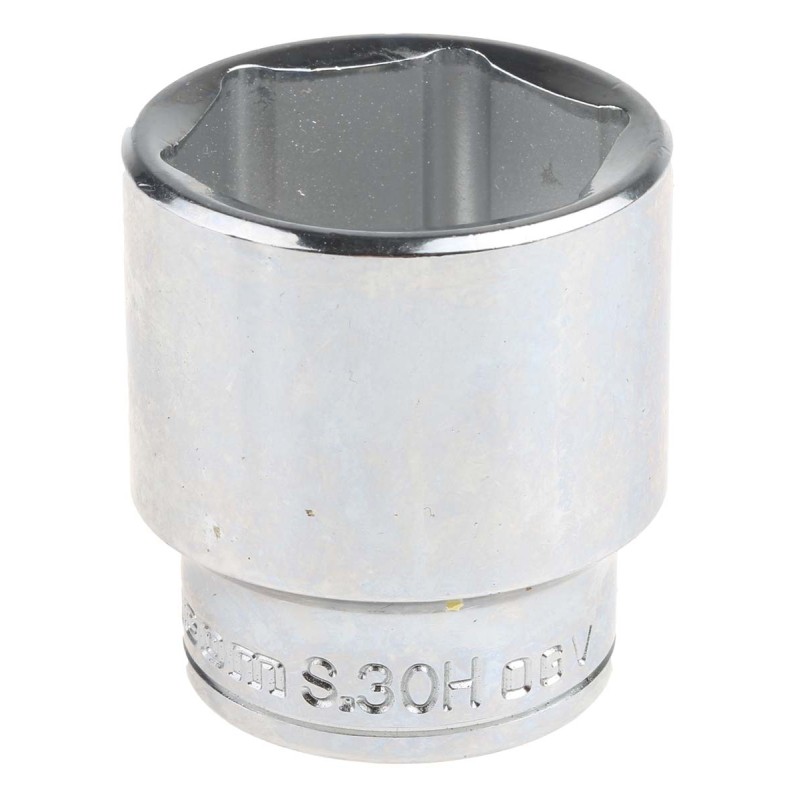 1 pcs - Facom 1/2 in Drive 30mm Standard Socket, 6 point, 44 mm Overall Length