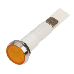 1 pcs - Arcolectric (Bulgin) Ltd Orange Neon Panel Mount Indicator, 110V ac, 10mm Mounting Hole Size