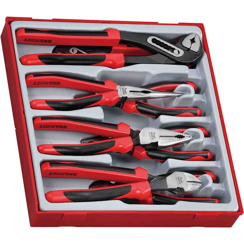 1 pcs - Teng Tools 8-Piece Plier Set, 225 mm Overall