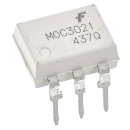 50 pcs - onsemi, MOC3021M DC Input Triac Output Optocoupler, Through Hole, 6-Pin DIP