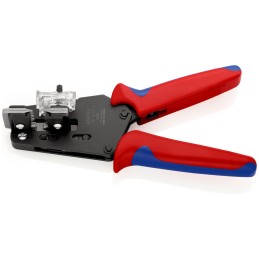 1 pcs - Knipex 12 12 11 Series Precision Insulation Stripper, 1.5 mm² Min, 6 mm² Max, 195 mm Overall
