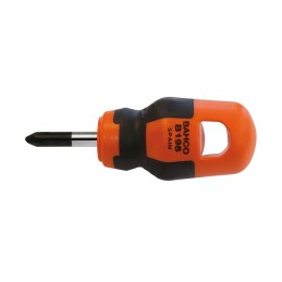 1 pcs - Bahco Phillips Stubby Screwdriver, PH2 Tip, 25 mm Blade, 85 mm Overall