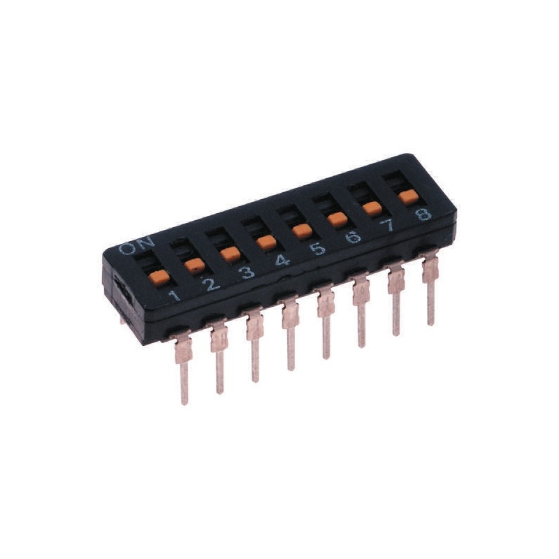 5 pcs - Omron 6 Way Through Hole DIP Switch 6P