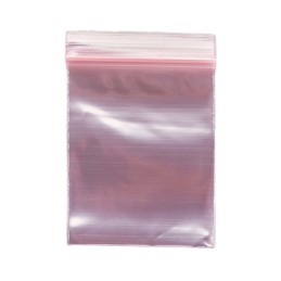 1 pcs : 5881 - PINK ANTI-STATIC ZIP TOP BAG - 2
